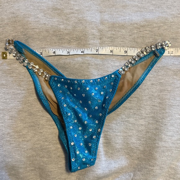 Blue Rhinestone Bikini Set - Picture 4 of 6
